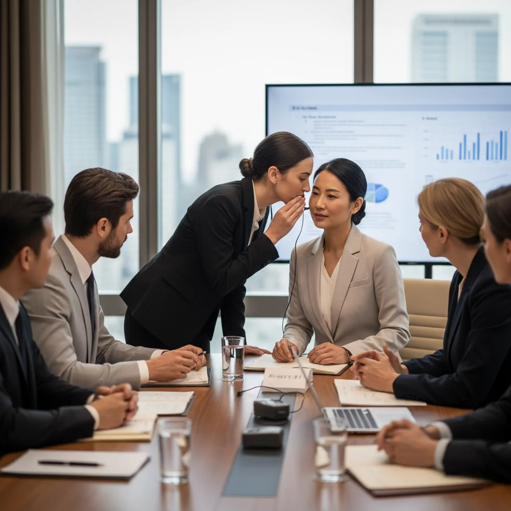 Profesyonel Fısıltı Tercüme (Chuchotage) Hizmeti, İkili İş Görüşmeleri Çevirisi